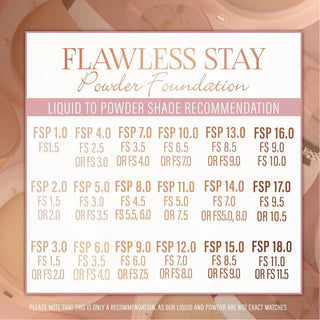 Beauty Creations MX - Cosmetics - Base En Polvo Flawless Stay Polvo Compacto - FSP1.0
