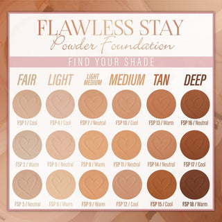 Beauty Creations MX - Cosmetics - Base En Polvo Flawless Stay Polvo Compacto - FSP1.0