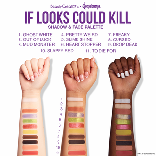 Goosebumps X Beauty Creations - Paleta De Sombras Y Rostro - If Looks Could Kill