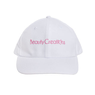 Accesorios - Gorra Blanca Con Letras Rosa - Beauty Creations