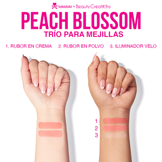 Tokidoki X Beauty Creations- Trio De Rubores - Peach Blossom