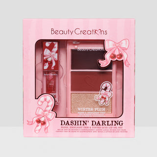Beauty Creations XMAS - Trio de Rubor e Iluminador + Aceite de Labios - Dashin Darlin