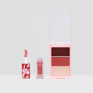 Beauty Creations XMAS - Trio de Rubor e Iluminador + Aceite de Labios - Dashin Darlin