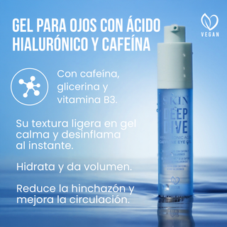 Beauty Creations Skin - Gel Para Ojos Con Cafeína y Ácido Hialurónico - Deep Dive