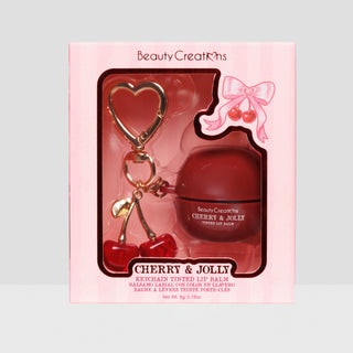 Beauty Creations XMAS - Llavero Balsamo Labial Con Color - Cherry & Jolly