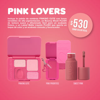 Plush Bundle - Pink Lovers - Sombras, Rubor y Labial Líquido