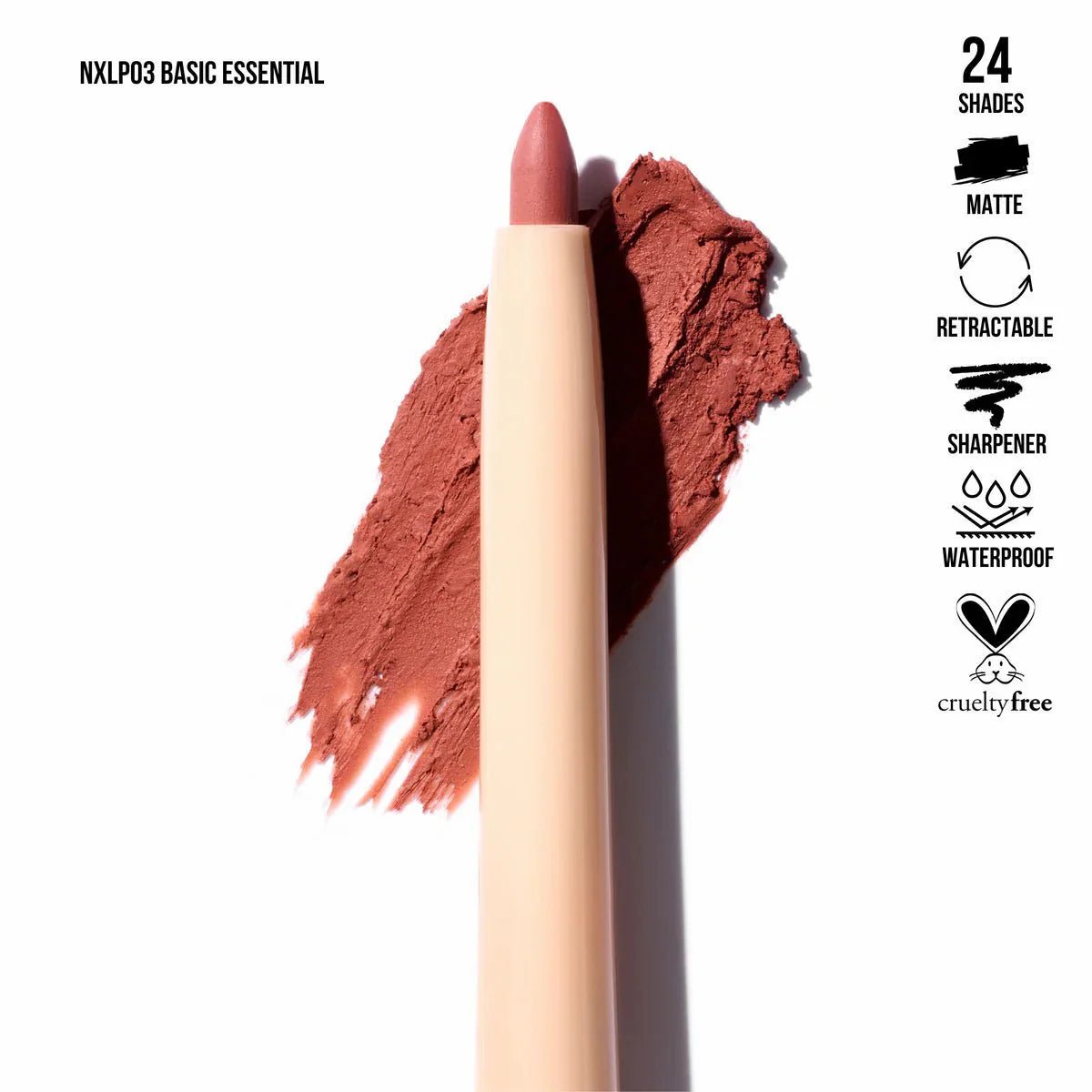 BCC Backup-Cosmetics-Beauty Creations - Delineador De Labios Nude X Basic Essential - Delineador De Labios-NXLP03