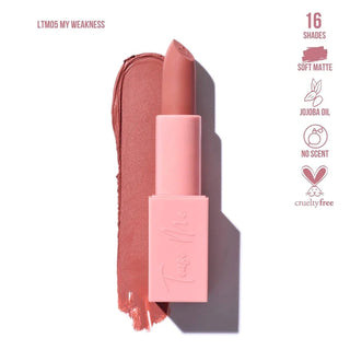 BCC Backup-Cosmetics-Beauty Creations - Labial En Barra My Weakness - Labial Tease Me-LTM05