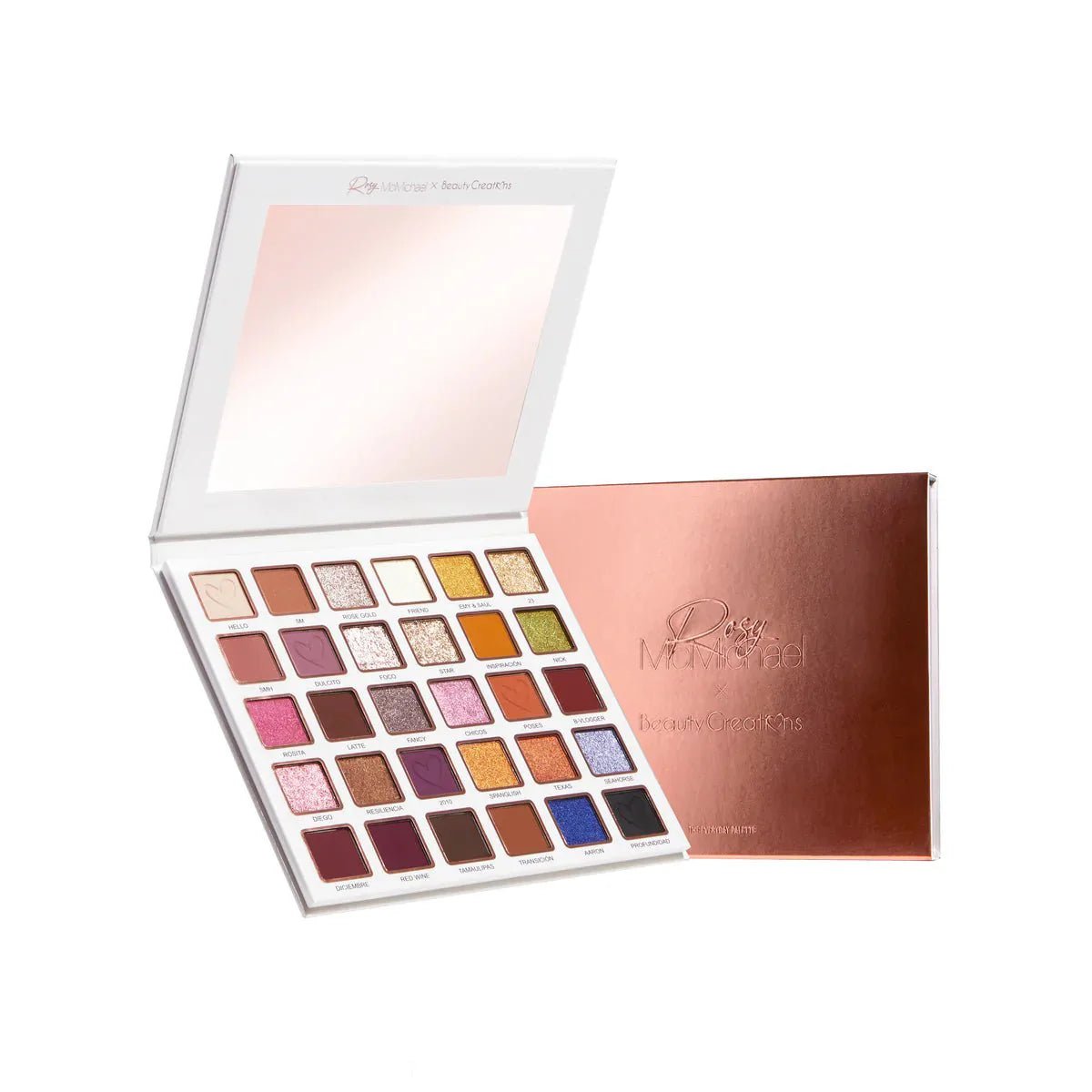 BCC Backup-Cosmetics-Beauty Creations - Paleta De Sombras The Every Day Palette - Rosy McMichael X Beauty Creations-RME30
