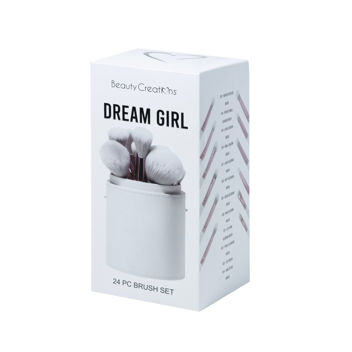 BCC Backup-Cosmetics-Beauty Creations - Set De Brochas 24 Piezas Dream Girl - Set De Brochas-BS-DG