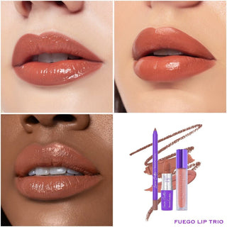 Beauty Creations Cosmetics Mx--Beauty Creations - Louie Castro Fuego Lip Trio - Trio Para Labios Louie Castro-LCL02