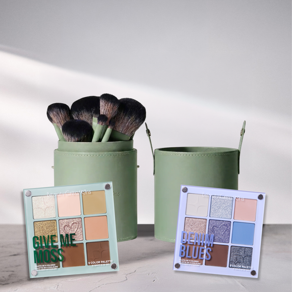 Bundle Paletas Magnéticas + Set de Brochas 24pzs - Green