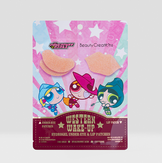 The Powerpuff Girls X Beauty Creations - Parches de Hidrogel Para Ojeras Y Labios - Western Wake-Up